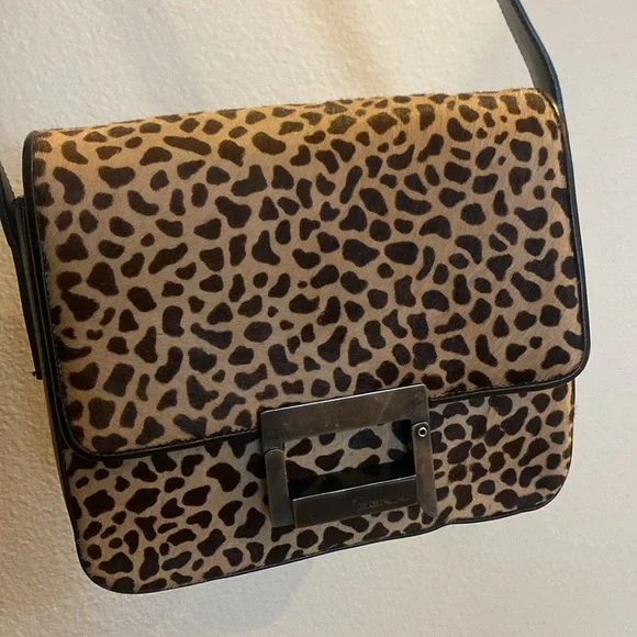 Roberto Donini Leather leopard calf hive shoulders purse - Picture 11 of 11